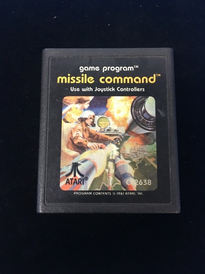 Atari CX-2638 Missile Command Vintage Video Game Cartridge