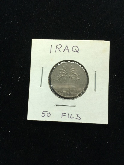 Undated Iraq - 50 Fils - Foreign Coin in Holder