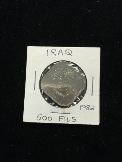 1982 Iraq - 500 Fils - Foreign Coin in Holder