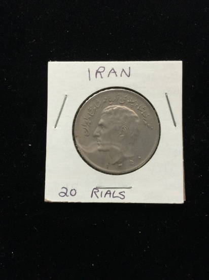 Undated Iran - 20 Rials - Foreign Coin in Holder