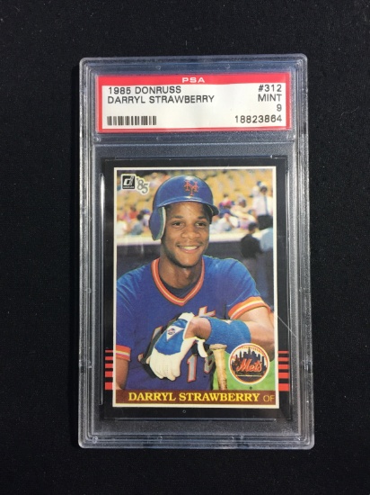 PSA Graded 1985 Donruss Darryl Strawberry Mets Baseball Card