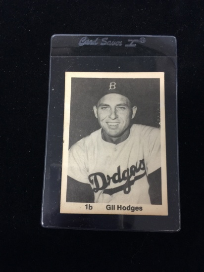 1975 TCMA Brooklyn Dodgers Greats Gil Hodges Baseball Card - RARE