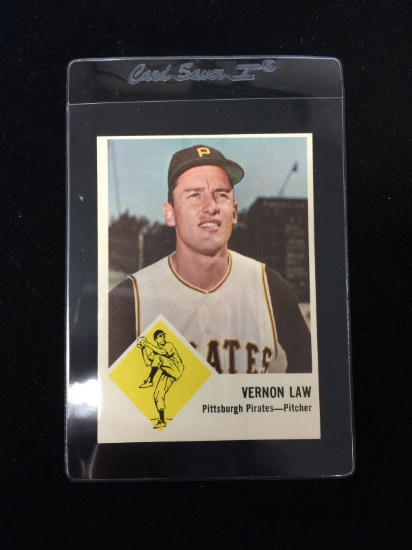 1963 Fleer #58 Vernon Law Pirates Baseball Card