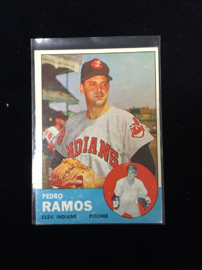 1963 Topps #14 Pedro Ramos Indians Baseball Card
