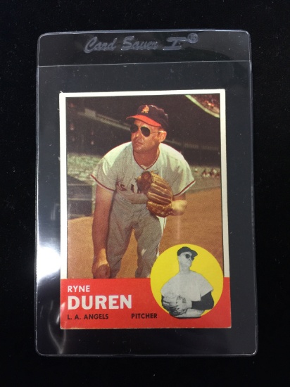 1963 Topps #17 Ryne Duren Angels Baseball Card