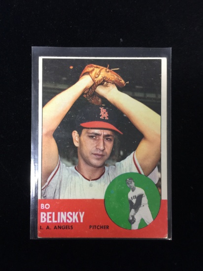 1963 Topps #33 Bo Belinsky Angels Baseball Card