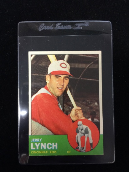 1963 Topps #37 Jerry Lynch Reds Baseball Card