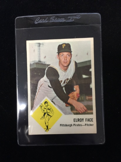 1963 Fleer #57 Elroy Face Pirates Baseball Card