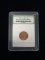 INB Slabbed 1973-S Lincoln 1 Cent Penny Coin - Brilliant Uncirculated Condition