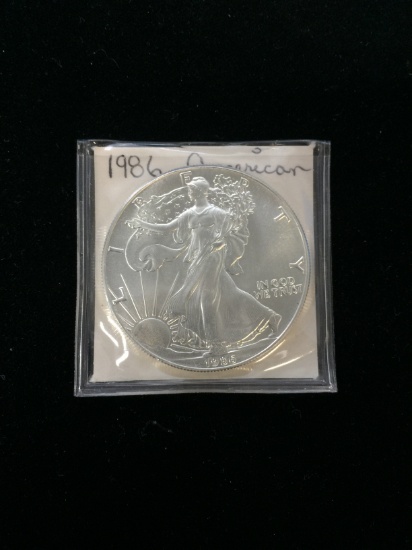 1 Troy Ounce .999 Fine Silver 1986 U.S. American Eagle Silver Bullion Round Coin
