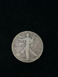 1937 United States Walking Liberty Silver Half Dollar - 90% Silver Coin