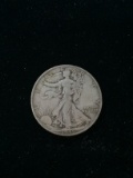 1945 United States Walking Liberty Silver Half Dollar - 90% Silver Coin