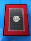 1971 United States Eisenhower Commemorative Proof Dollar Coin in Collector's Box