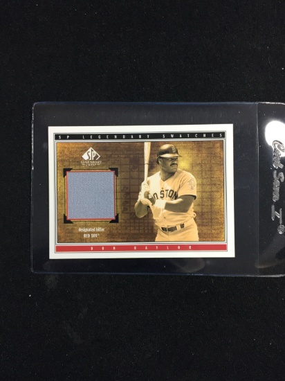 2002 SP Legendary Cuts Don Baylor Red Sox Game Used Jersey Card