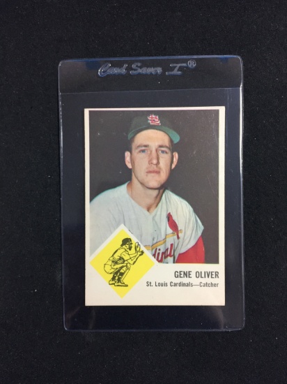 1963 Fleer #62 Gene Oliver Cardinals Baseball Card