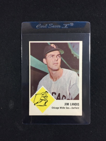 1963 Fleer #10 Jim Landis White Sox Baseball Card