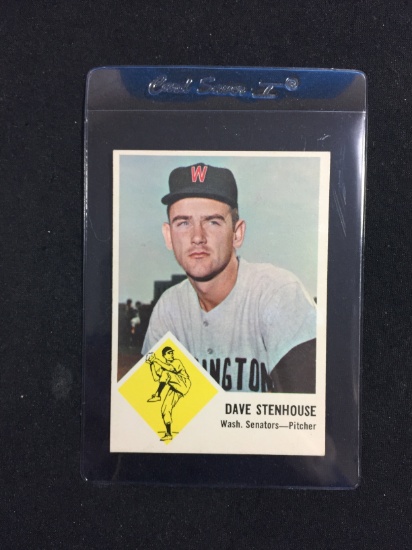 1963 Fleer #30 Dave Stenhouse Senators Baseball Card