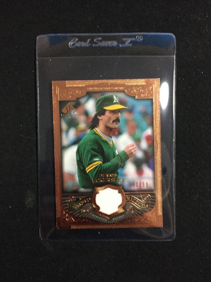 2006 SP Legendary Cuts Dennis Eckersley Game Used Jersey Athletics Card 90/99