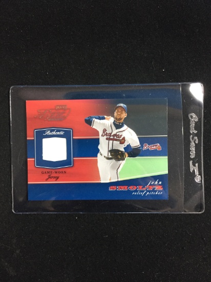2002 Playoff Piece of the Game John Smoltz Game Used Jersey Card 184/250