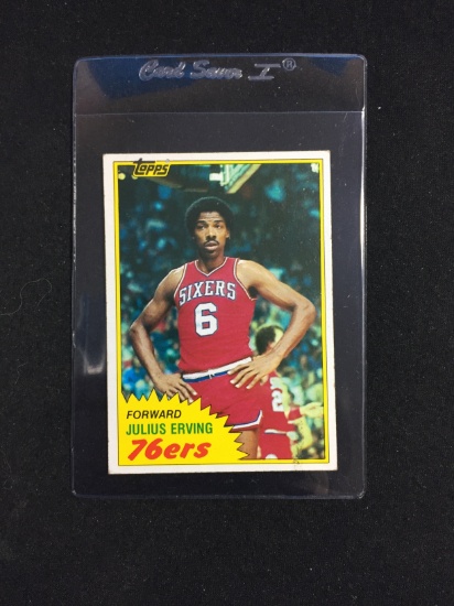 1981-82 Topps #30 Julius Dr. J Erving 76ers Basketball Card