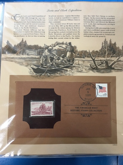 The American West Historic Stamp Collection - Lewis & Clark Expedition