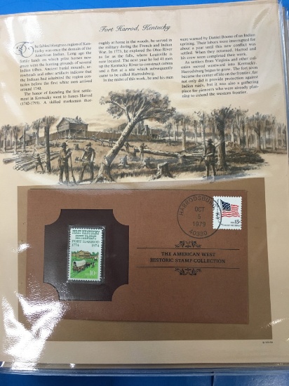 The American West Historic Stamp Collection - Fort Harrod Kentucky