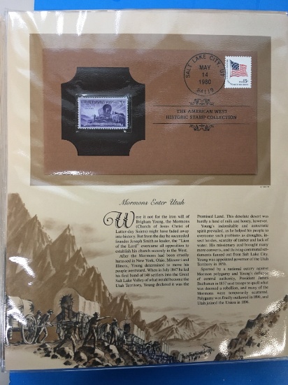 The American West Historic Stamp Collection - Mormons Enter Utah