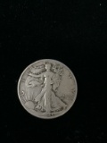 1945 United States Walking Liberty Silver Half Dollar - 90% Silver Coin