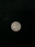 1943 United States Mercury Silver Dime - 90% Silver Coin