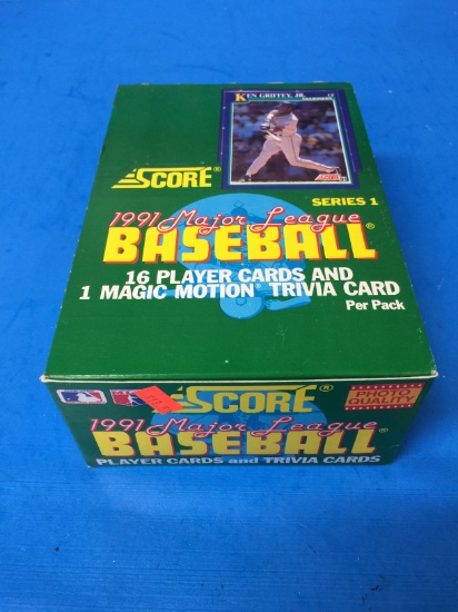 1991 Score Baseball Series 1 36 Pack Unopened Box