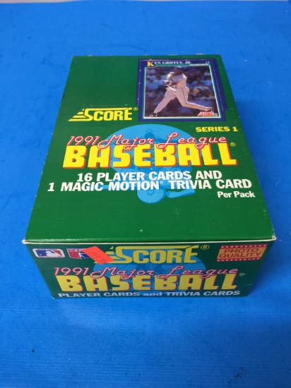 1991 Score Baseball Series 1 36 Pack Unopened Box