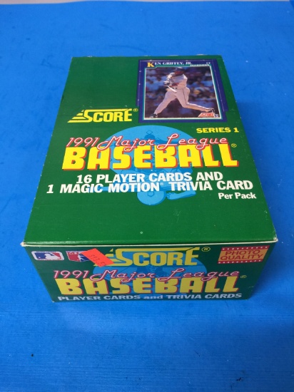 1991 Score Baseball Series 1 36 Pack Unopened Box