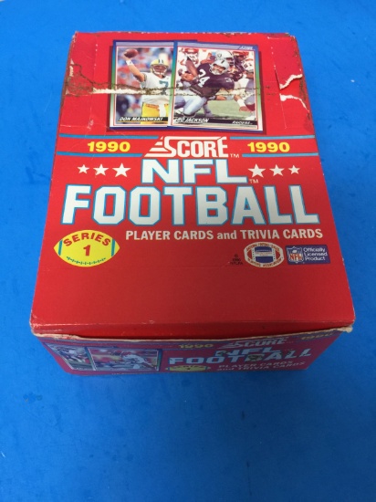 1990 Score Football Series 1 36 Pack Unopened Box