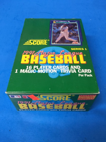 1991 Score Baseball Series 1 36 Pack Unopened Box