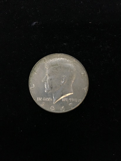 1967 United States Kennedy Half Dollar - 40% Silver Coin