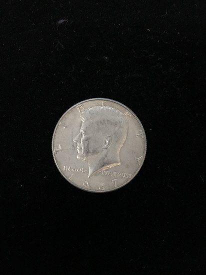 1967 United States Kennedy Half Dollar - 40% Silver Coin