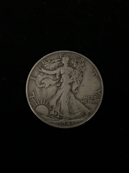 1941-S United States Walking Liberty Half Dollar - 90% Silver Coin