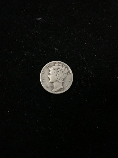 1943 United States Mercury Dime - 90% Silver Coin