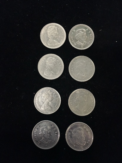 $2.00 Face Canadian Currency Exchange - 8 Quarters