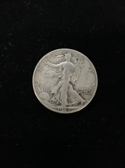 1942-D United States Walking Liberty Half Dollar - 90% Silver Coin