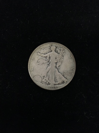 1938 United States Walking Liberty Half Dollar - 90% Silver Coin