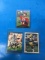 3 Card Lot of Hand Signed Football Autographed Cards - Norm Johnson, John Friesz & Derrick Mayes