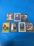 7 Card Lot of Rookie Cards and Premium Cards of Brandon Jacobs Giants Football Cards