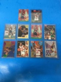 9 Card Lot of 1990's Basketball Insert & Star Basketball Cards