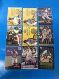 9 Card Lot of 1990's Baseball Card Insert Cards with Stars