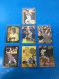 7 Card Lot of 1990's Baseball Card Insert Cards with Stars