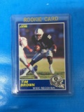 1989 Score #86 Tim Brown Raiders Rookie Football Card
