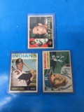3 Card Lot 1956-1964 Topps Baseball Cards