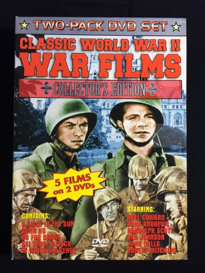 Classic World War II War Films Collectors Edition 5 Films on 2 DVDs Set