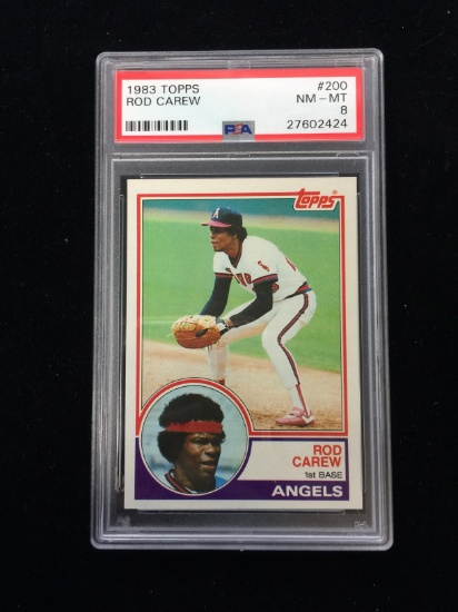 PSA Graded 1983 Topps Rod Carew Angels Baseball Card